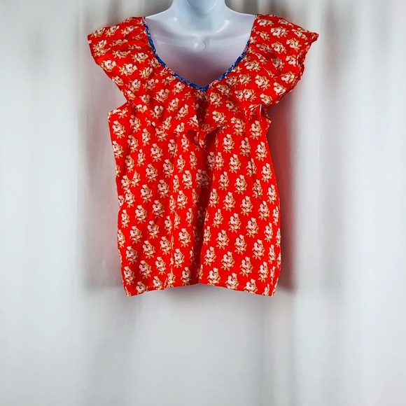 J.Crew Cotton ruffle neckline sleeveless NWT top S - Picture 4 of 14